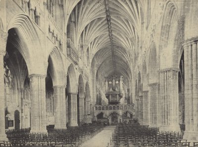 Schiff der Kathedrale von Exeter, Devon von English Photographer