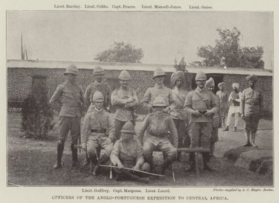 Offiziere der anglo-portugiesischen Expedition nach Zentralafrika von English Photographer