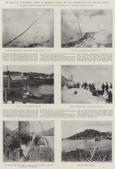 Auf dem Weg nach Klondike, Ansichten von Wrangel, Alaska, und den Stikine-Teslin- und Chilcoot-Routen von English Photographer