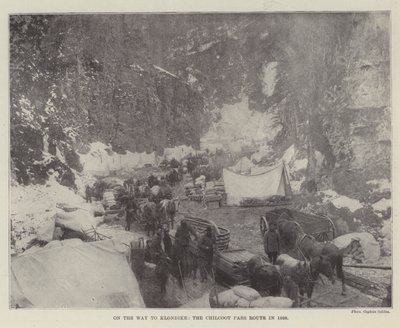 Auf dem Weg nach Klondike, die Chilcoot-Pass-Route im Jahr 1898 von English Photographer