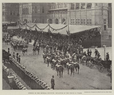 Eröffnung des Imperial Institute, Abreise des Prinzen von Wales von English Photographer