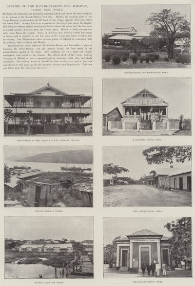 Eröffnung der Matadi-Stanley-Pool-Eisenbahn, Kongo-Freistaat von English Photographer