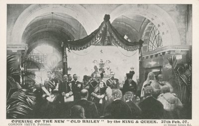Eröffnung des Old Bailey durch den König und die Königin, 27. Februar 1907 von English Photographer