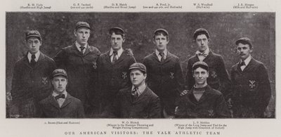 Unsere amerikanischen Besucher, das Yale-Leichtathletik-Team von English Photographer