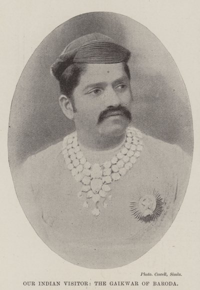 Unser indischer Besucher, der Gaikwar von Baroda von English Photographer
