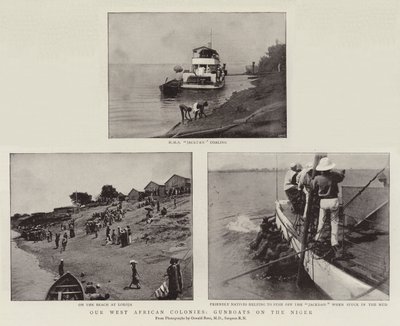 Unsere westafrikanischen Kolonien, Kanonenboote auf dem Niger von English Photographer
