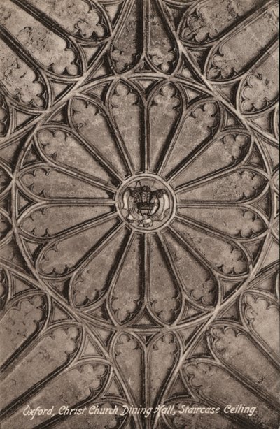 Oxford, Christ Church, Speisesaal, Treppendecke von English Photographer