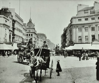 Oxford Circus, Westminster LB: Blick nach Osten, 1890 von English Photographer
