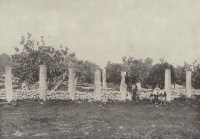Palast von Herodes, Samaria, die Überreste des Palastes, den Herodes zu Ehren von Augustus baute von English Photographer