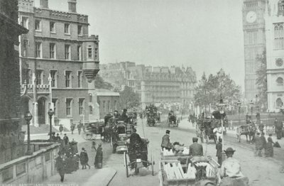 Parliament Square, Westminster LB: Broad Sanctuary Blick auf Parliament Square, 1896 von English Photographer