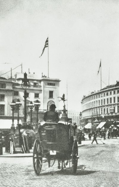 Piccadilly Circus, Westminster LB: Blick zu Regent Street, 1890 von English Photographer
