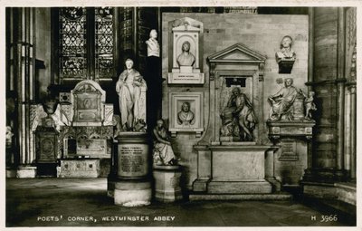 Dichterecke, Westminster Abbey von English Photographer