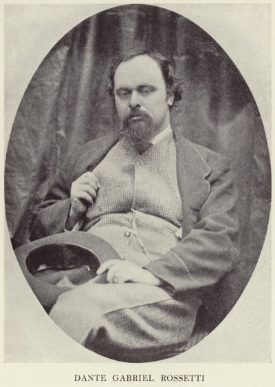 Porträt von Dante Gabriel Rossetti von English Photographer