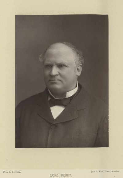 Porträt von Edward Stanley, Earl of Derby von English Photographer