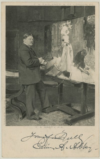 Porträt von Edwin Austin Abbey von English Photographer
