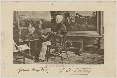Porträt von G A Storey von English Photographer