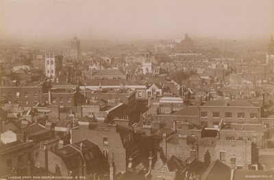 Postkarte mit Blick über die Dächer von London von English Photographer