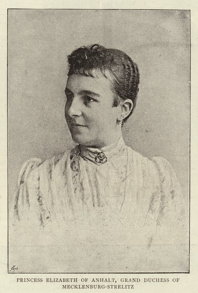 Prinzessin Elisabeth von Anhalt, Großherzogin von Mecklenburg-Strelitz von English Photographer