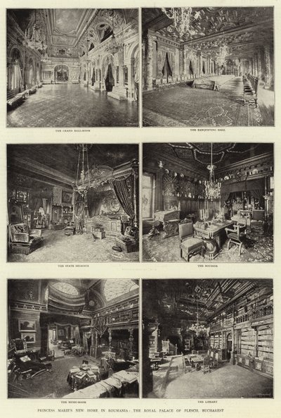 Das neue Zuhause von Prinzessin Marie in Rumänien, der Königspalast von Plesch, Bukarest von English Photographer