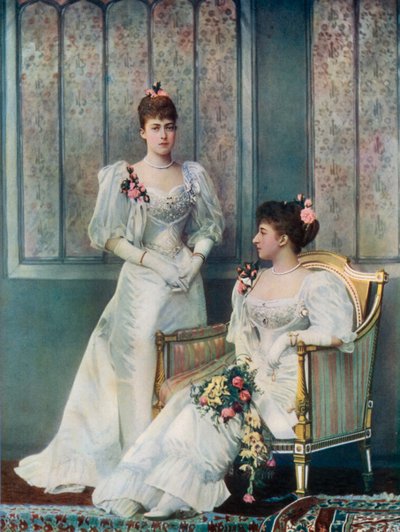 Prinzessin Victoria von Wales und Prinzessin Charles von Dänemark von English Photographer
