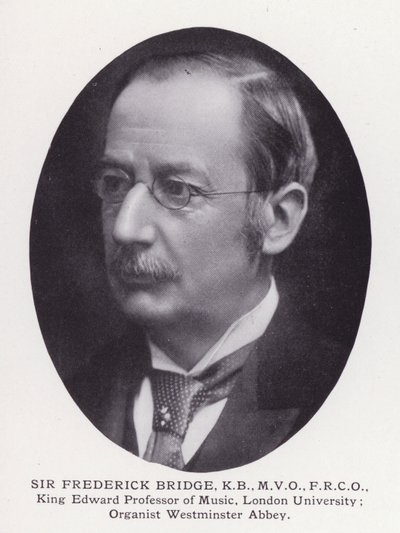 Prominente Männer von London: Sir Frederick Bridge von English Photographer