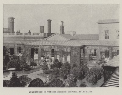 Innenhof des See-Badehospitals in Margate von English Photographer