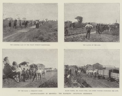 Eisenbahnbau in Rhodesien, die Mafeking-Buluwayo-Erweiterung von English Photographer