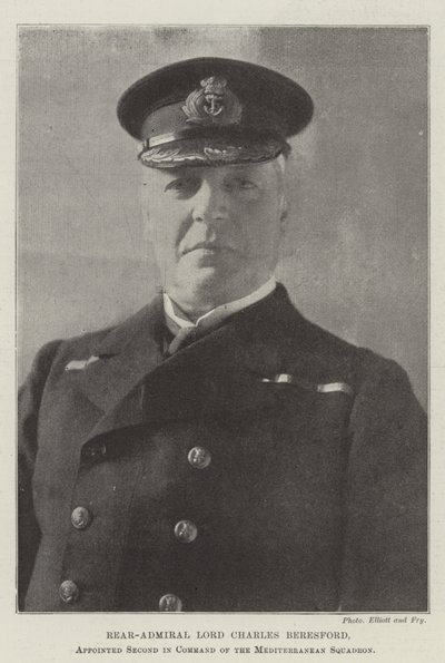 Konteradmiral Lord Charles Beresford, zum zweiten Kommandanten des Mittelmeergeschwaders ernannt von English Photographer