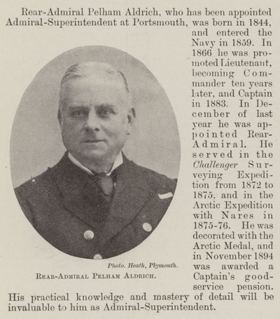 Konteradmiral Pelham Aldrich von English Photographer