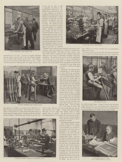 Gewehrherstellung für die britische Armee von English Photographer