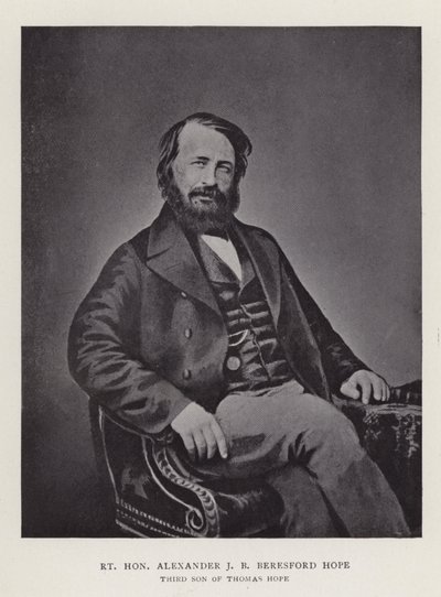 Der ehrenwerte Alexander J. B. Beresford Hope, dritter Sohn von Thomas Hope von English Photographer