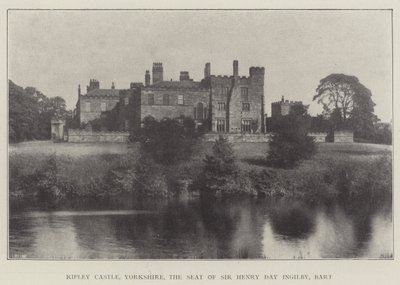 Ripley Castle, Yorkshire, der Sitz von Sir Henry Day Ingilby, Baronet von English Photographer