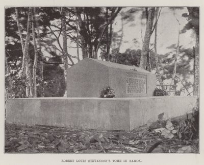 Robert Louis Stevensons Grab in Samoa von English Photographer