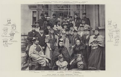 Königliche Gruppe im Palais Edinburgh, Coburg von English Photographer