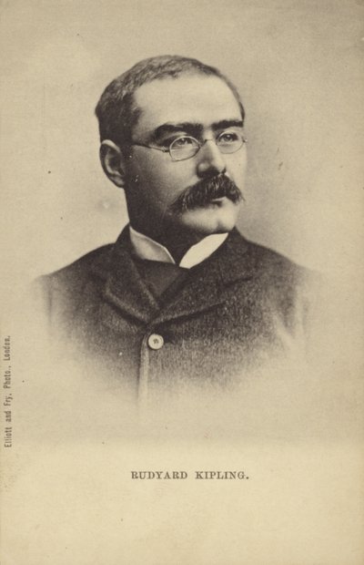 Rudyard Kipling (1865-1936), englischer Kurzgeschichtenschreiber, Dichter und Romanautor von English Photographer