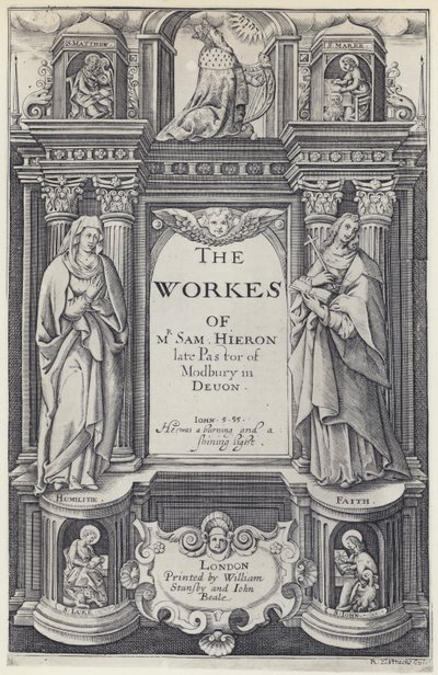 S Hieron, Die Werke, W Stansby und J Beale, ca. 1614 von English Photographer