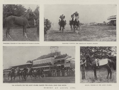 Szenen in Ascot, 1901 von English Photographer