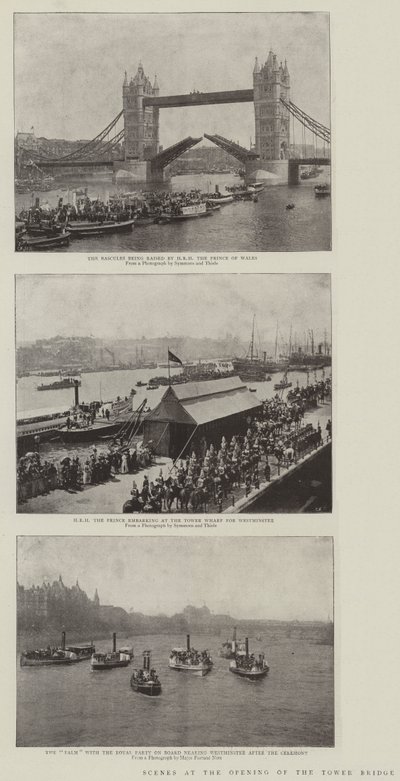 Szenen bei der Eröffnung der Tower Bridge von English Photographer