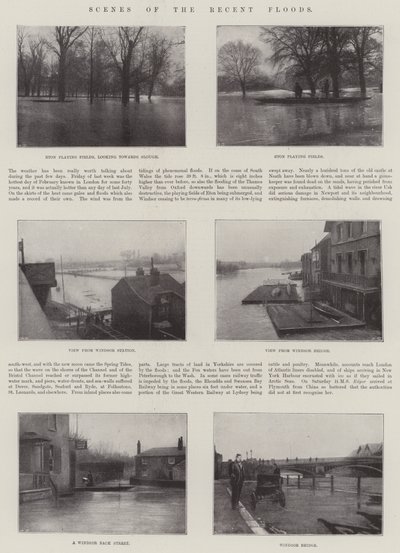 Szenen der jüngsten Überschwemmungen von English Photographer
