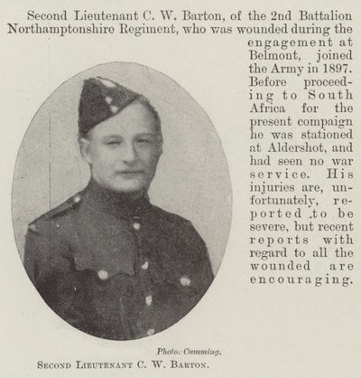 Zweiter Leutnant C W Barton von English Photographer