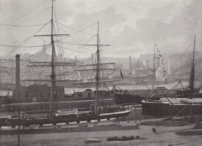 Schiffe auf dem Clyde, Partick, Glasgow von English Photographer
