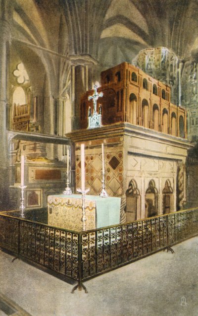 Schrein von Edward dem Bekenner, Westminster Abbey, London von English Photographer