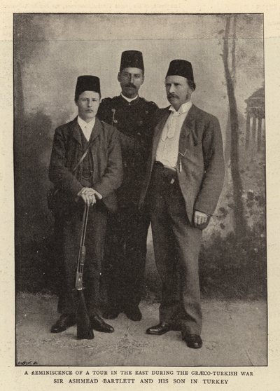 Sir Ashmead Bartlett und sein Sohn in der Türkei von English Photographer