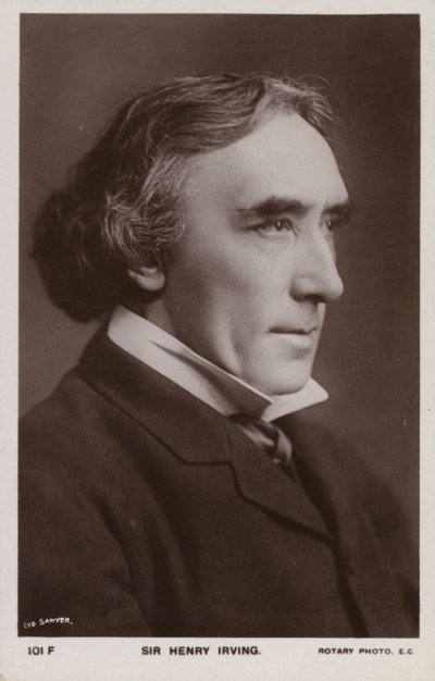 Sir Henry Irving, englischer Bühnenschauspieler von English Photographer