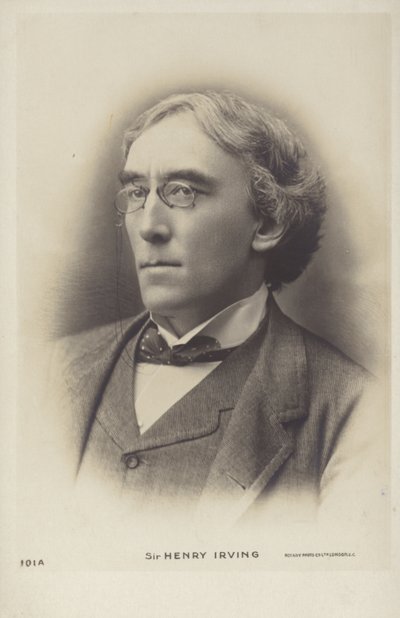 Sir Henry Irving, englischer Bühnenschauspieler von English Photographer
