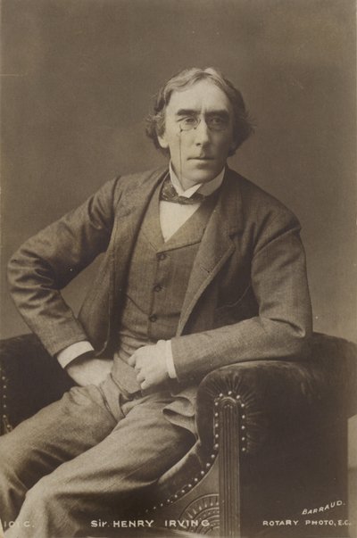 Sir Henry Irving, englischer Bühnenschauspieler von English Photographer