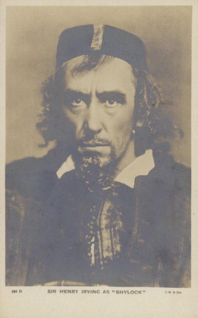 Sir Henry Irving, englischer Bühnenschauspieler von English Photographer