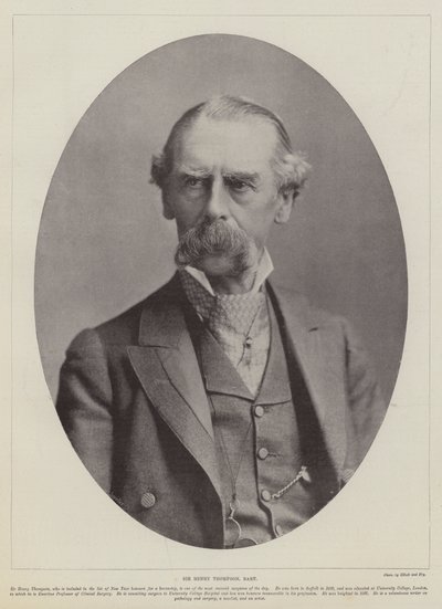Sir Henry Thompson, Baronet von English Photographer