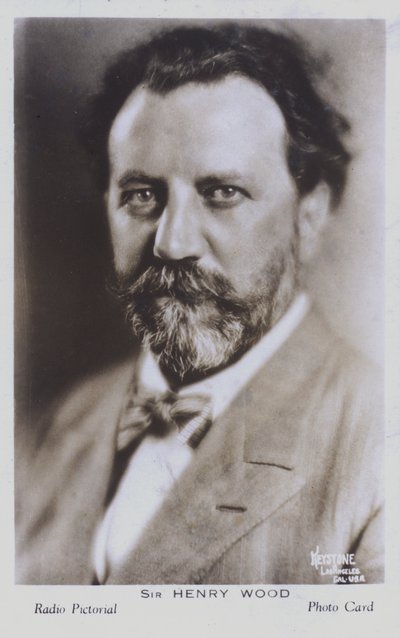 Sir Henry Wood, englischer Dirigent (s/w Foto) von English Photographer