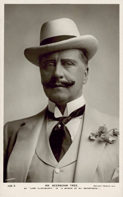 Sir Herbert Beerbohm Tree, englischer Schauspieler von English Photographer